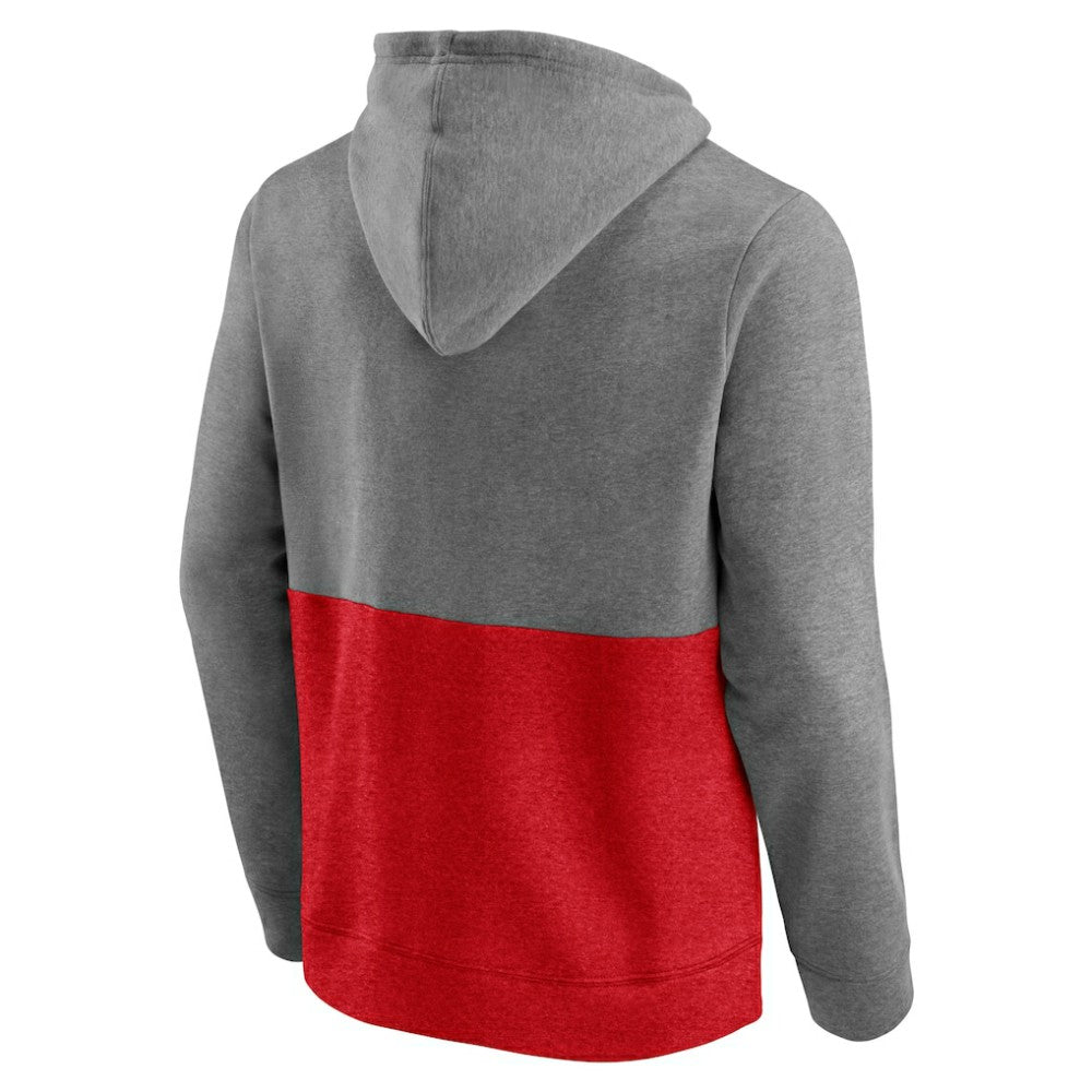 Washington Capitals Fanatics Block Party Classic Arch Signature Pullover Hoodie - Heathered Gray/Red | US 4193814