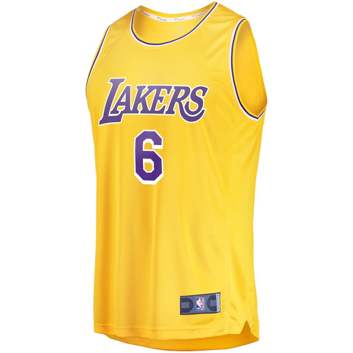 LeBron James Los Angeles Lakers #6 Fast Break Replica Player Jersey Gold Icon Edition - Fanatics