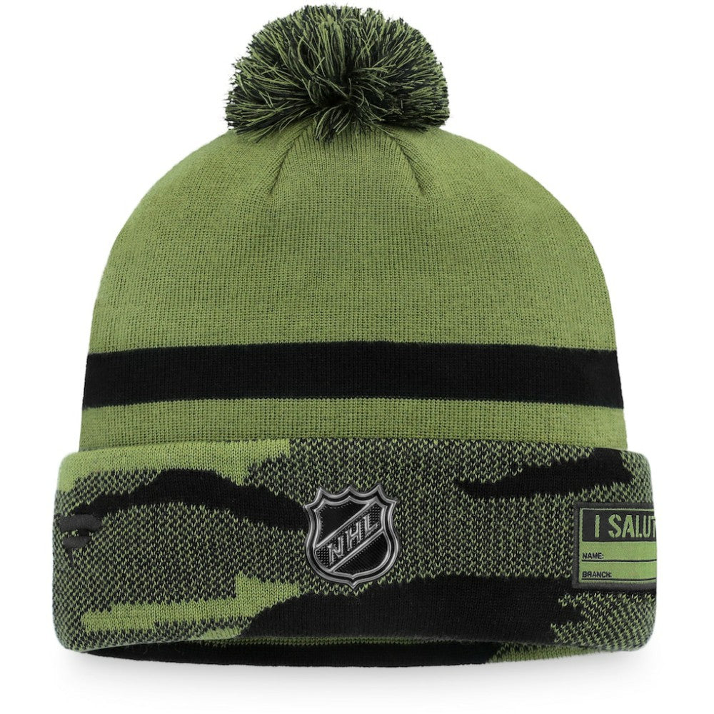 Washington Capitals Fanatics Military Appreciation Cuffed Knit Hat with Pom - Camo | US 4196061
