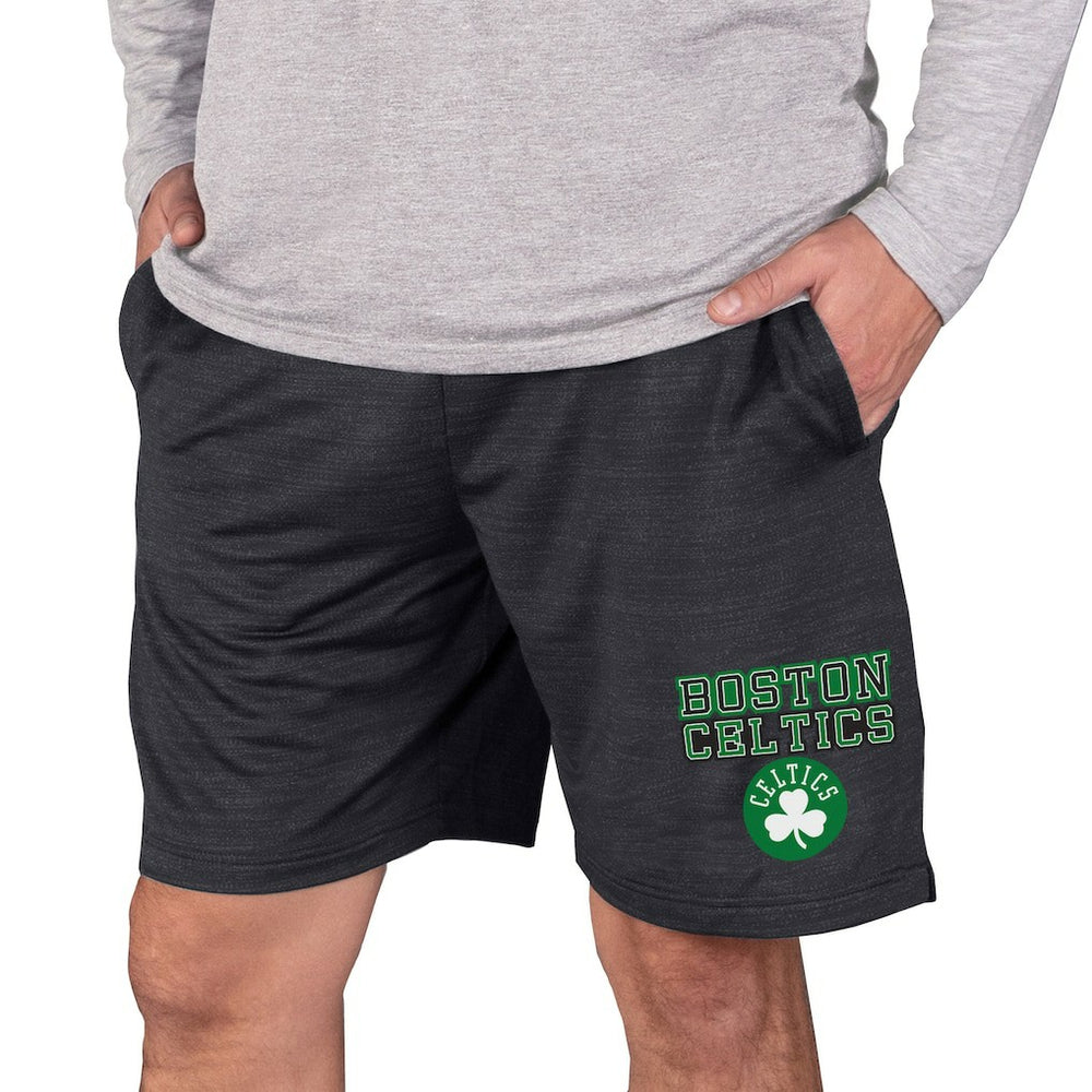 Boston Celtics Concepts Sport Bullseye Knit Jam Shorts Charcoal