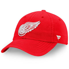 Detroit Red Wings Fanatics Core Primary Logo Adjustable Hat - Red | US 4197534