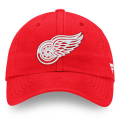 Detroit Red Wings Fanatics Core Primary Logo Adjustable Hat - Red | US 4197534