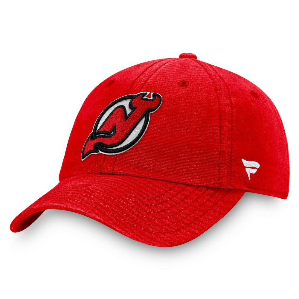 New Jersey Devils Fanatics Core Primary Logo Adjustable Hat - Red | US 4197537