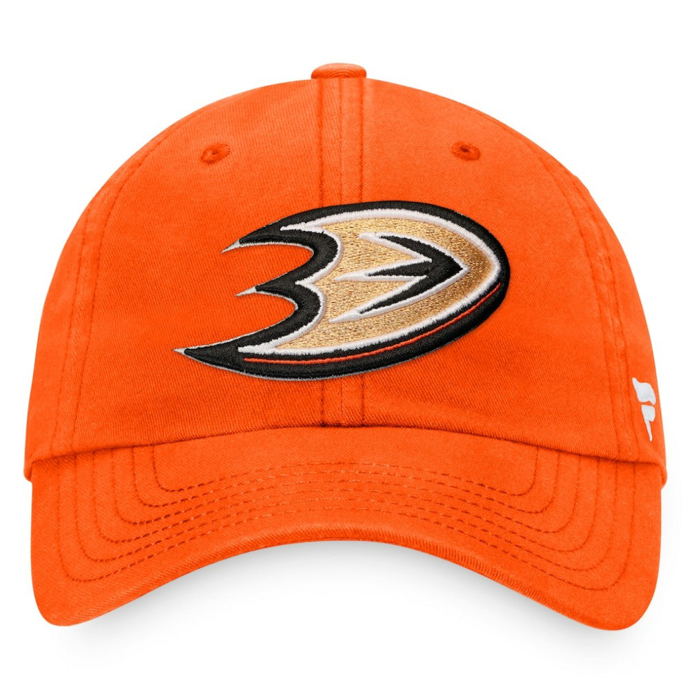 Anaheim Ducks Fanatics Core Primary Logo Adjustable Hat - Orange | US 4197599