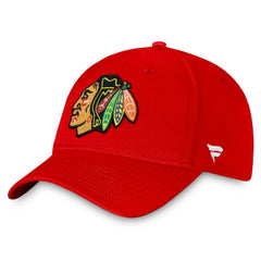 Chicago Blackhawks Fanatics Core Primary Logo Flex Hat - Red | US 4197811