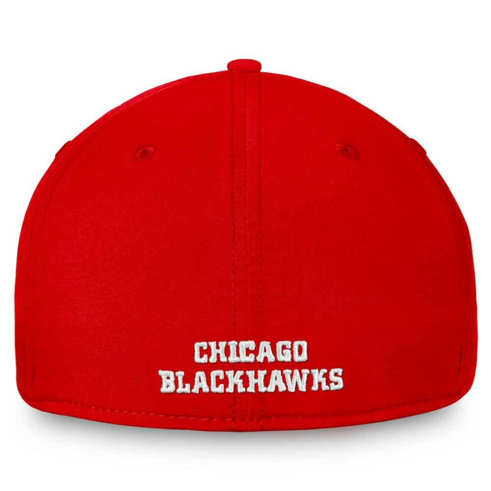 Chicago Blackhawks Fanatics Core Primary Logo Flex Hat - Red | US 4197811