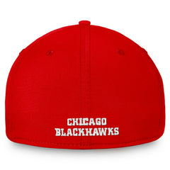 Chicago Blackhawks Fanatics Core Primary Logo Flex Hat - Red | US 4197811