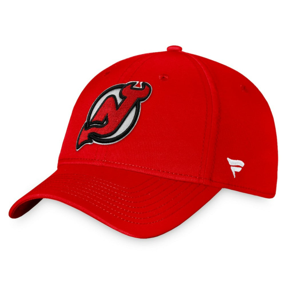 New Jersey Devils Fanatics Core Primary Logo Flex Hat - Red | US 4197818