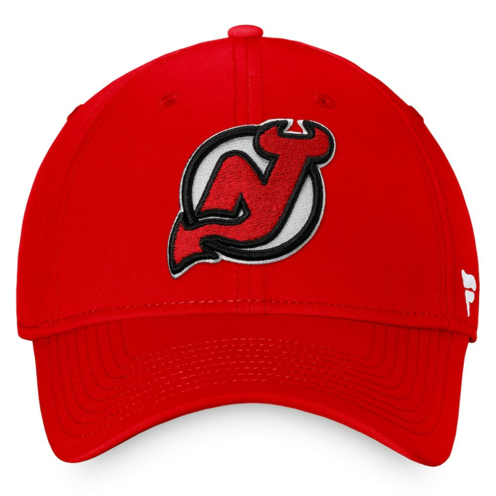 New Jersey Devils Fanatics Core Primary Logo Flex Hat - Red | US 4197818