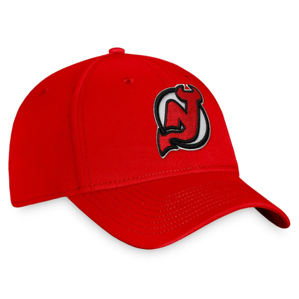 New Jersey Devils Fanatics Core Primary Logo Flex Hat - Red | US 4197818