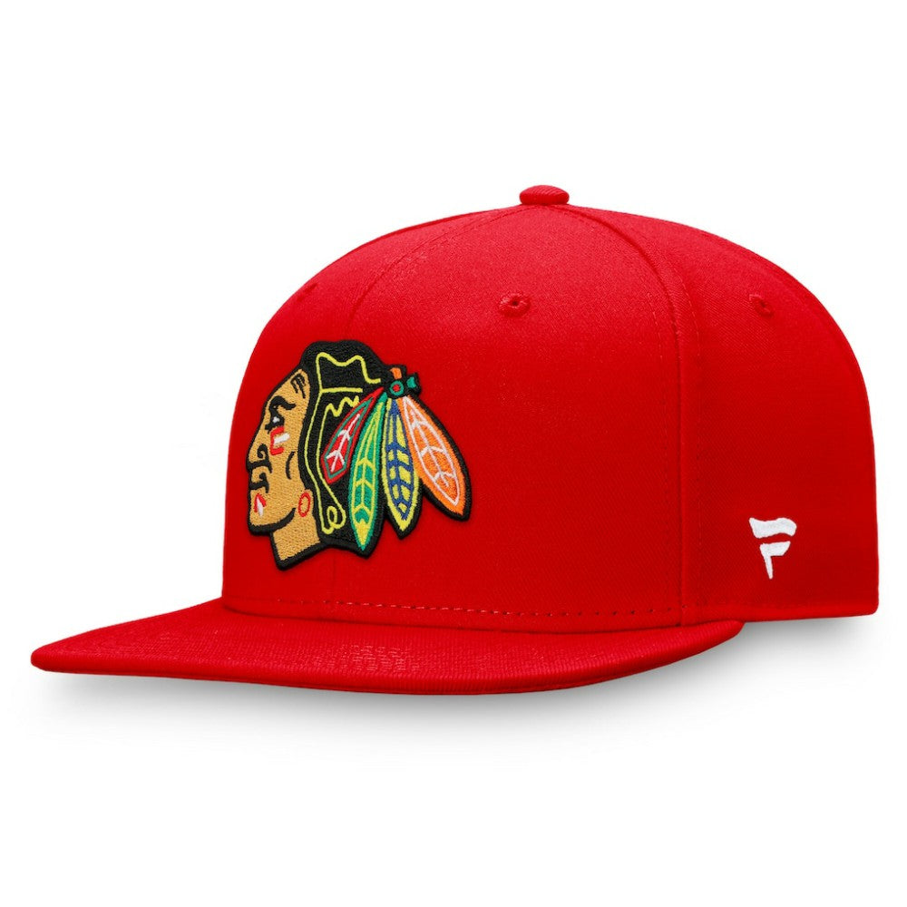 Chicago Blackhawks Fanatics Primary Logo Snapback Hat - Red | US 4197916