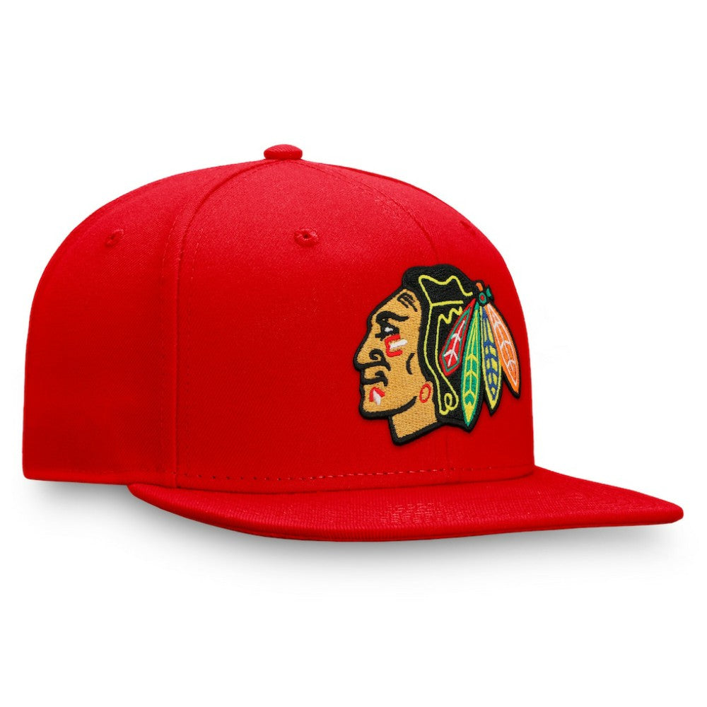 Chicago Blackhawks Fanatics Primary Logo Snapback Hat - Red | US 4197916