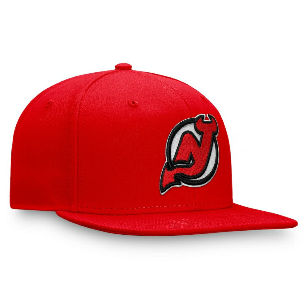 New Jersey Devils Fanatics Primary Logo Snapback Hat - Red | US 4197923