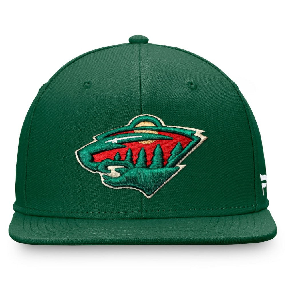 Minnesota Wild Fanatics Primary Logo Snapback Hat - Green | US 4197926