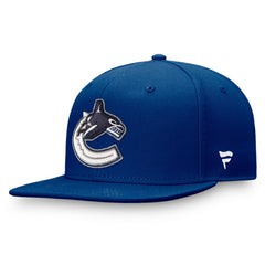 Vancouver Canucks Fanatics Primary Logo Snapback Hat - Blue | US 4198012