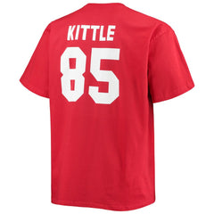 George Kittle San Francisco 49ers Big & Tall Player Name & Number T-Shirt - Scarlet T-shirts