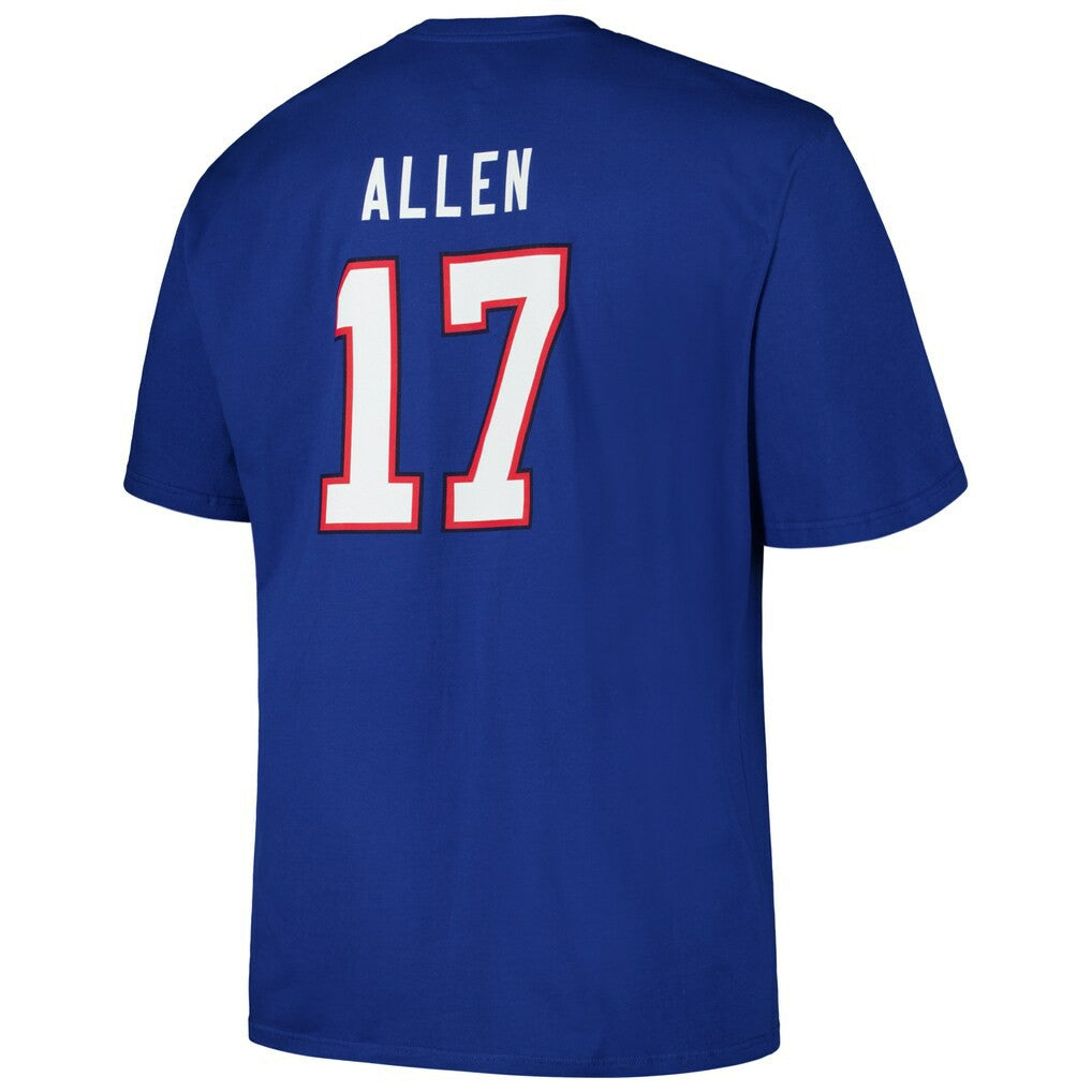 Josh Allen Buffalo Bills Big & Tall Player Name & Number T-Shirt - Royal T-shirts