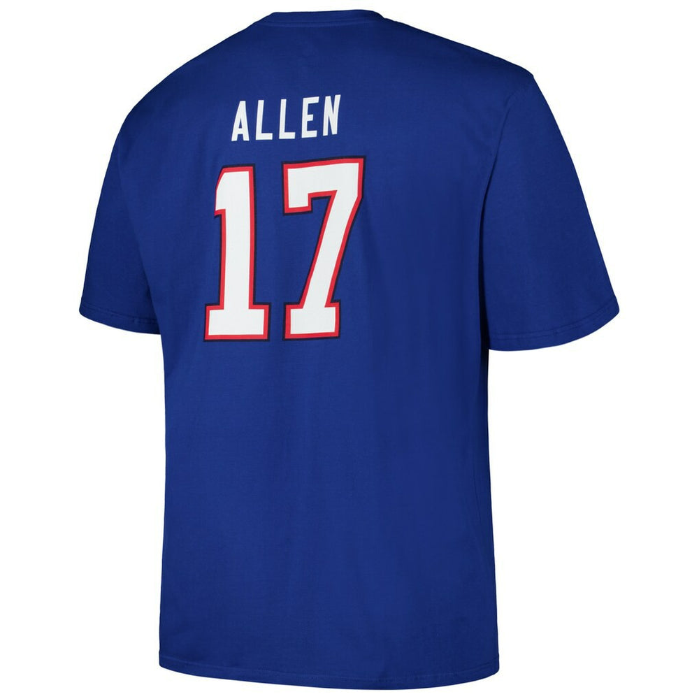 Josh Allen Buffalo Bills Big & Tall Player Name & Number T-Shirt - Royal T-shirts