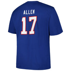 Josh Allen Buffalo Bills Big & Tall Player Name & Number T-Shirt - Royal T-shirts