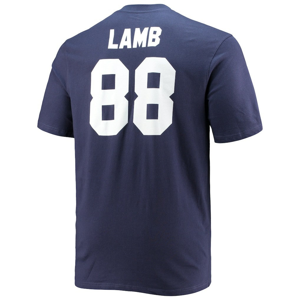 CeeDee Lamb Dallas Cowboys Big & Tall Player Name & Number T-Shirt - Navy T-shirts