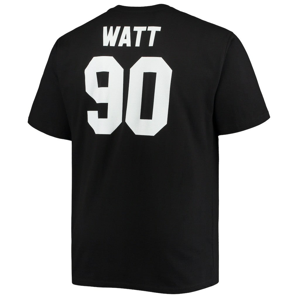 T.J. Watt Pittsburgh Steelers Big & Tall Player Name & Number T-Shirt - Black T-shirts