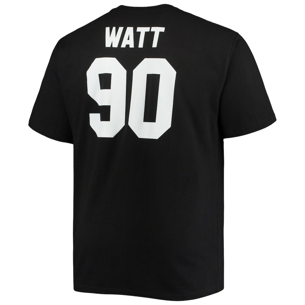 T.J. Watt Pittsburgh Steelers Big & Tall Player Name & Number T-Shirt - Black T-shirts