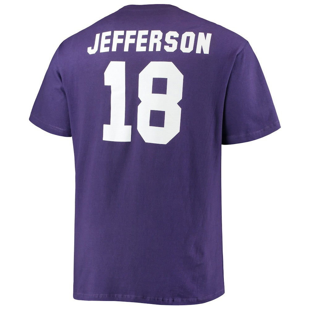 Justin Jefferson Minnesota Vikings Big & Tall Player Name & Number T-Shirt - Purple T-shirts
