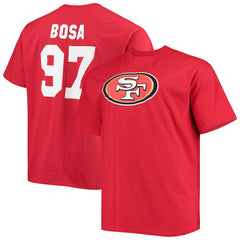 Nick Bosa San Francisco 49ers Big & Tall Player Name & Number T-Shirt - Scarlet T-shirts
