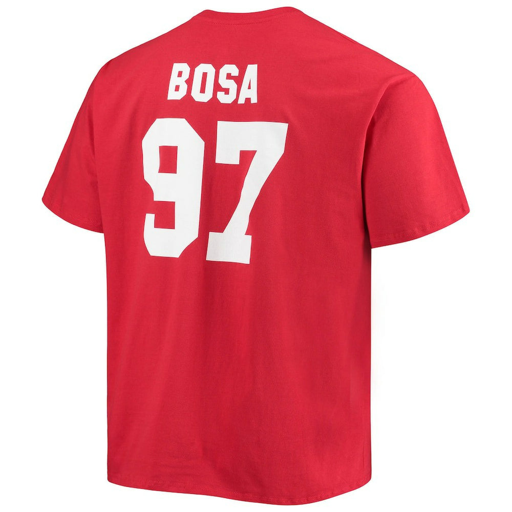 Nick Bosa San Francisco 49ers Big & Tall Player Name & Number T-Shirt - Scarlet T-shirts