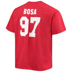 Nick Bosa San Francisco 49ers Big & Tall Player Name & Number T-Shirt - Scarlet T-shirts
