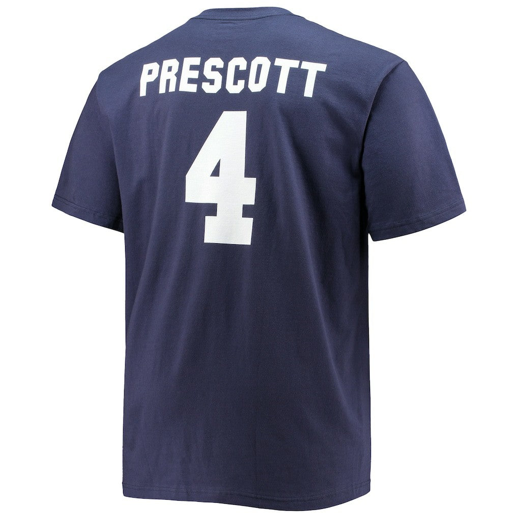 Dak Prescott Dallas Cowboys Big & Tall Player Name & Number T-Shirt - Navy T-shirts