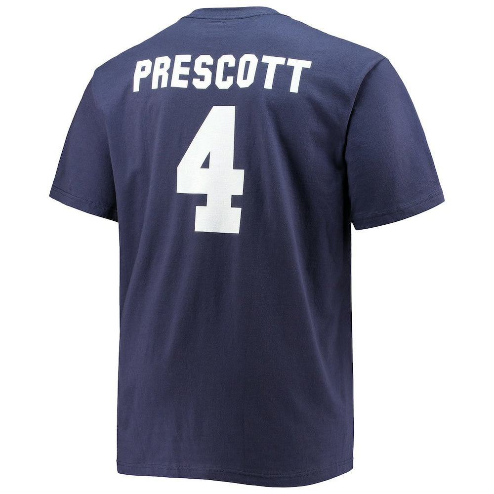 Dak Prescott Dallas Cowboys Big & Tall Player Name & Number T-Shirt - Navy T-shirts