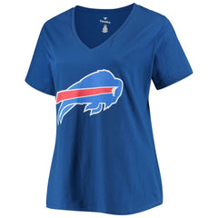 Josh Allen Buffalo Bills Women's Plus Size Name & Number V-Neck T-Shirt - Royal T-shirts
