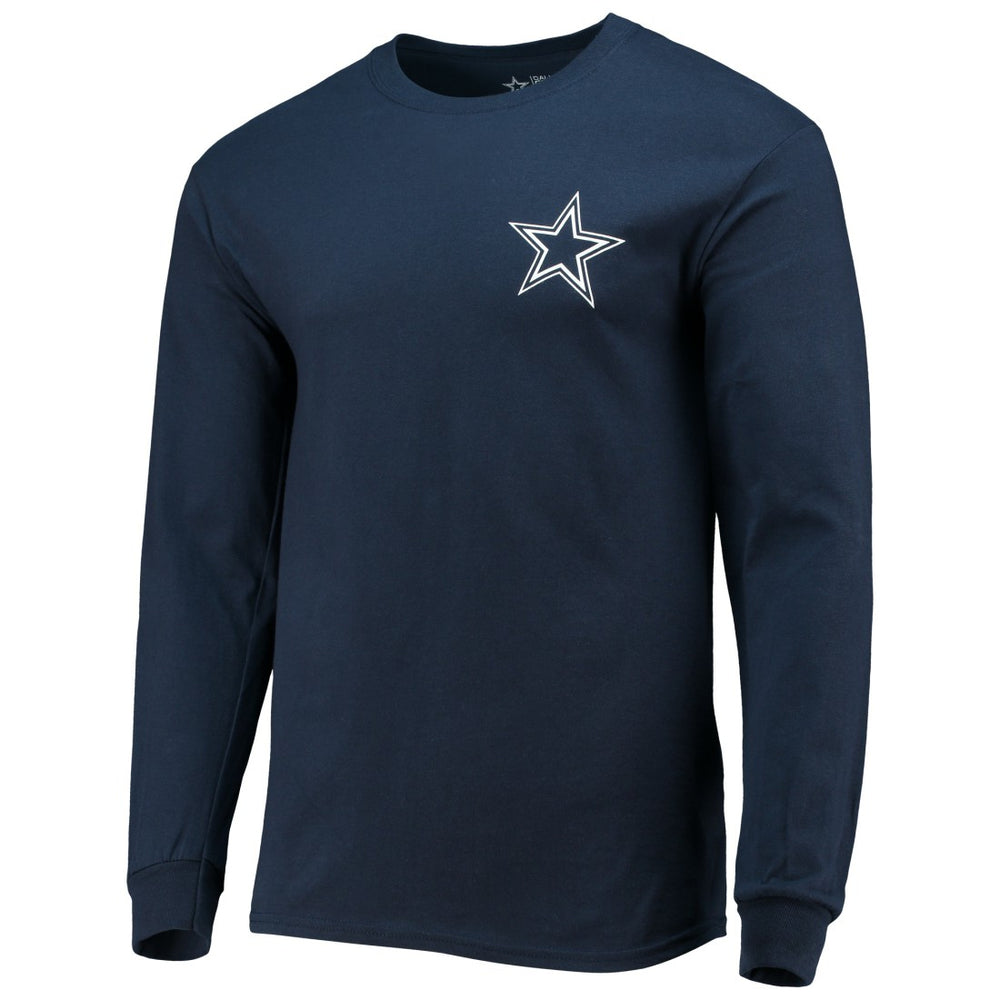 Dallas Cowboys #1 Dad Long Sleeve T-Shirt - Navy T-shirts