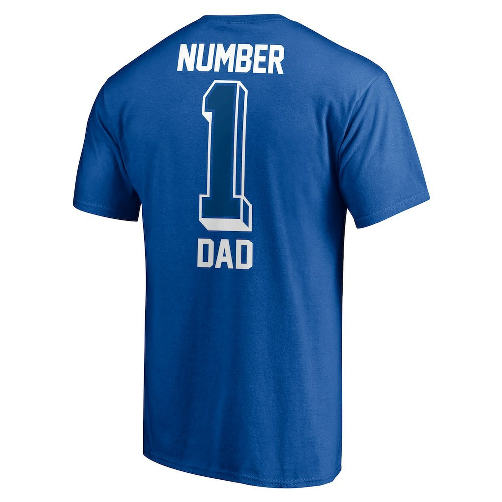 Indianapolis Colts #1 Dad T-Shirt - Royal T-shirts