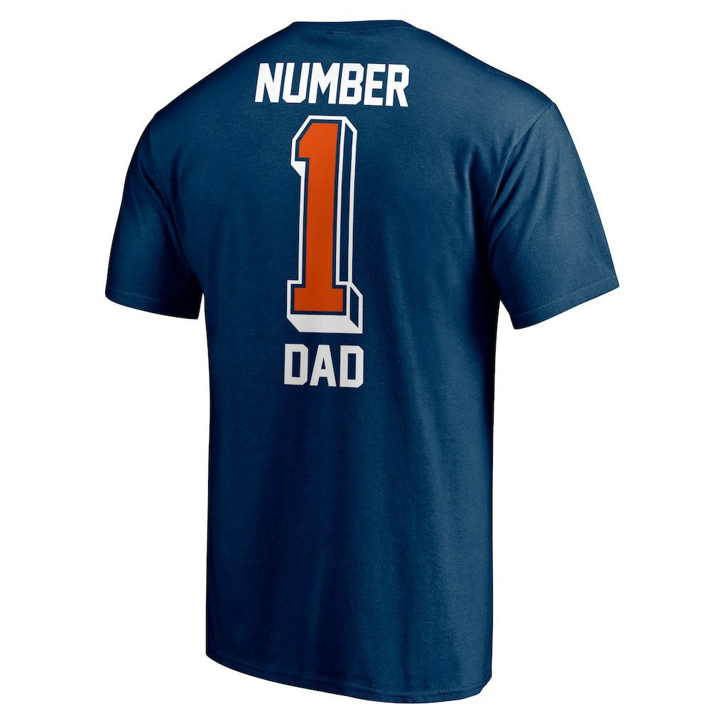 Chicago Bears #1 Dad T-Shirt - Navy T-shirts