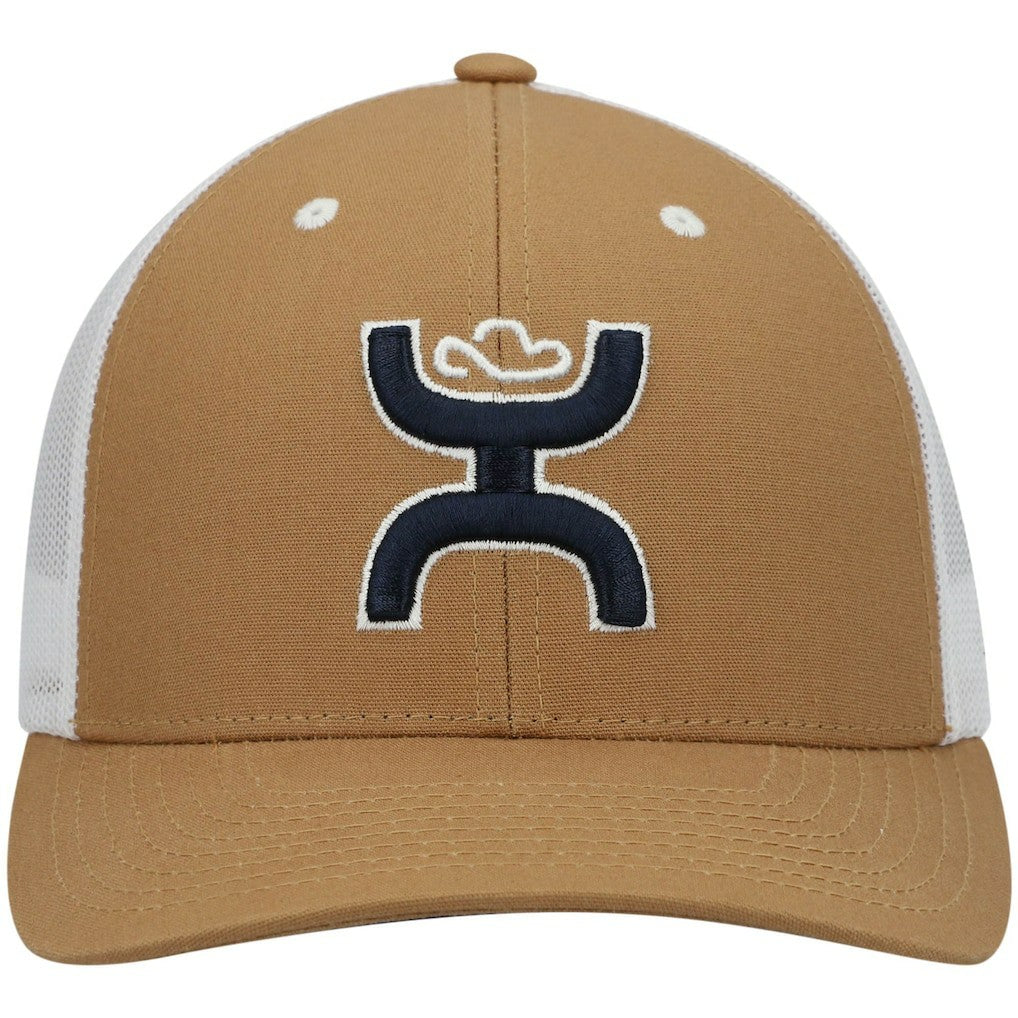 Dallas Cowboys HOOey Logo Trucker Snapback Hat - Tan/White Hats