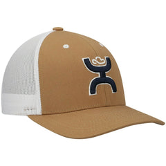 Dallas Cowboys HOOey Logo Trucker Snapback Hat - Tan/White Hats