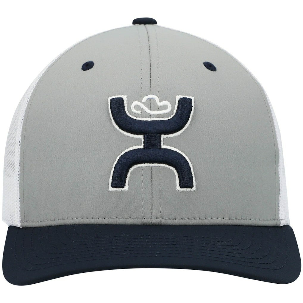 Dallas Cowboys HOOey Tri-Color H Trucker Snapback Hat - Gray/Navy Hats