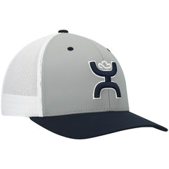 Dallas Cowboys HOOey Tri-Color H Trucker Snapback Hat - Gray/Navy Hats