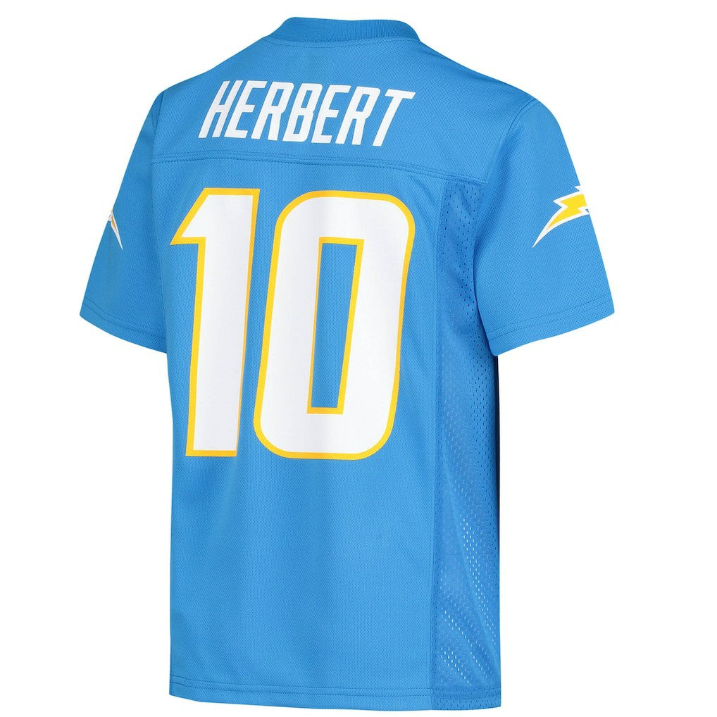 Justin Herbert Los Angeles Chargers Youth Replica Player Jersey - Powder Blue Jerseys