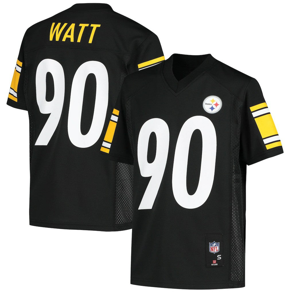 T.J. Watt Pittsburgh Steelers Youth Replica Player Jersey - Black Jerseys