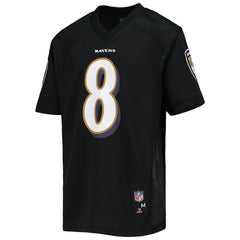 Lamar Jackson Baltimore Ravens Youth Replica Player Jersey - Black Jerseys