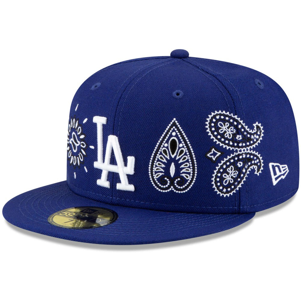 Los Angeles Dodgers New Era Paisley Elements 59FIFTY Fitted Hat - Royal Hats