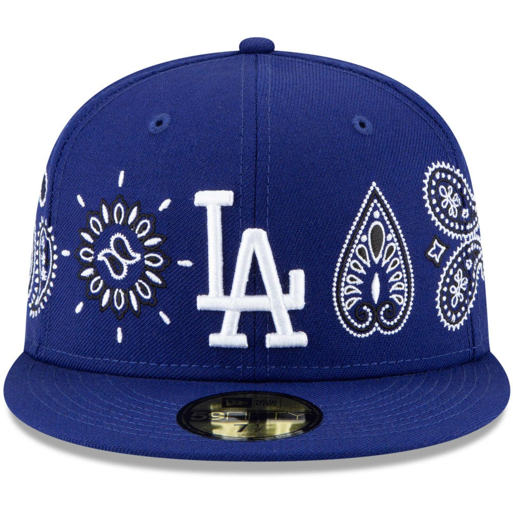 Los Angeles Dodgers New Era Paisley Elements 59FIFTY Fitted Hat - Royal Hats
