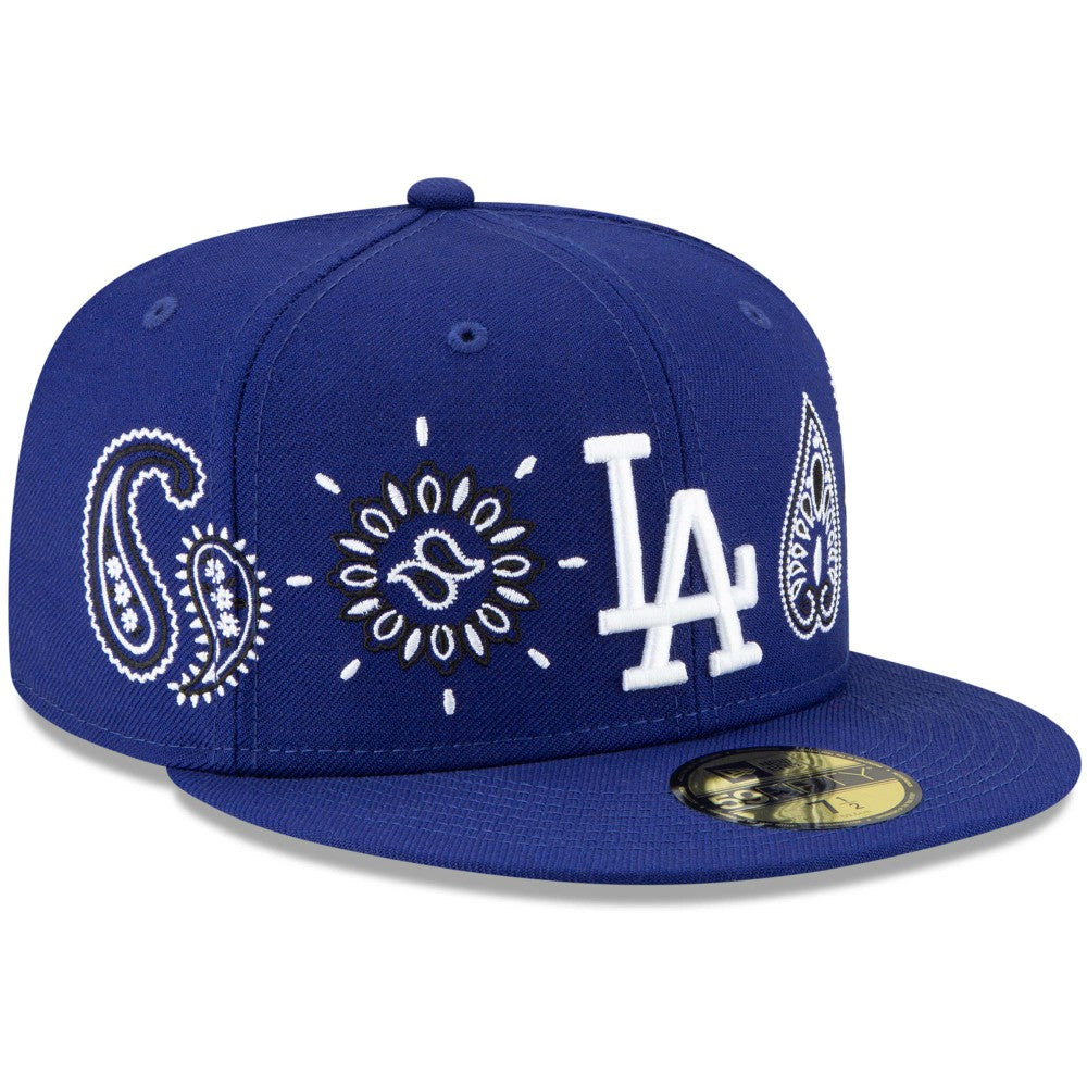 Los Angeles Dodgers New Era Paisley Elements 59FIFTY Fitted Hat - Royal Hats