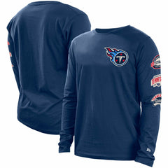 Tennessee Titans New Era Hype 2-Hit Long Sleeve T-Shirt - Navy T-shirts