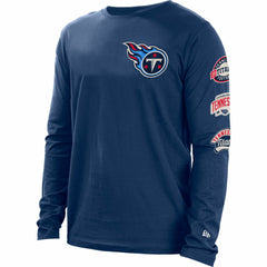 Tennessee Titans New Era Hype 2-Hit Long Sleeve T-Shirt - Navy T-shirts
