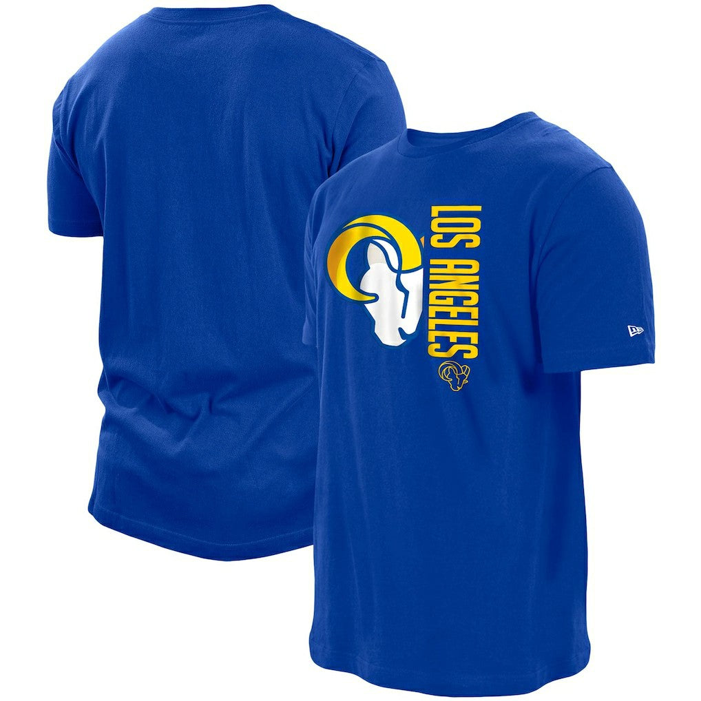 Los Angeles Rams New Era Split Logo 2-Hit T-Shirt - Royal T-shirts