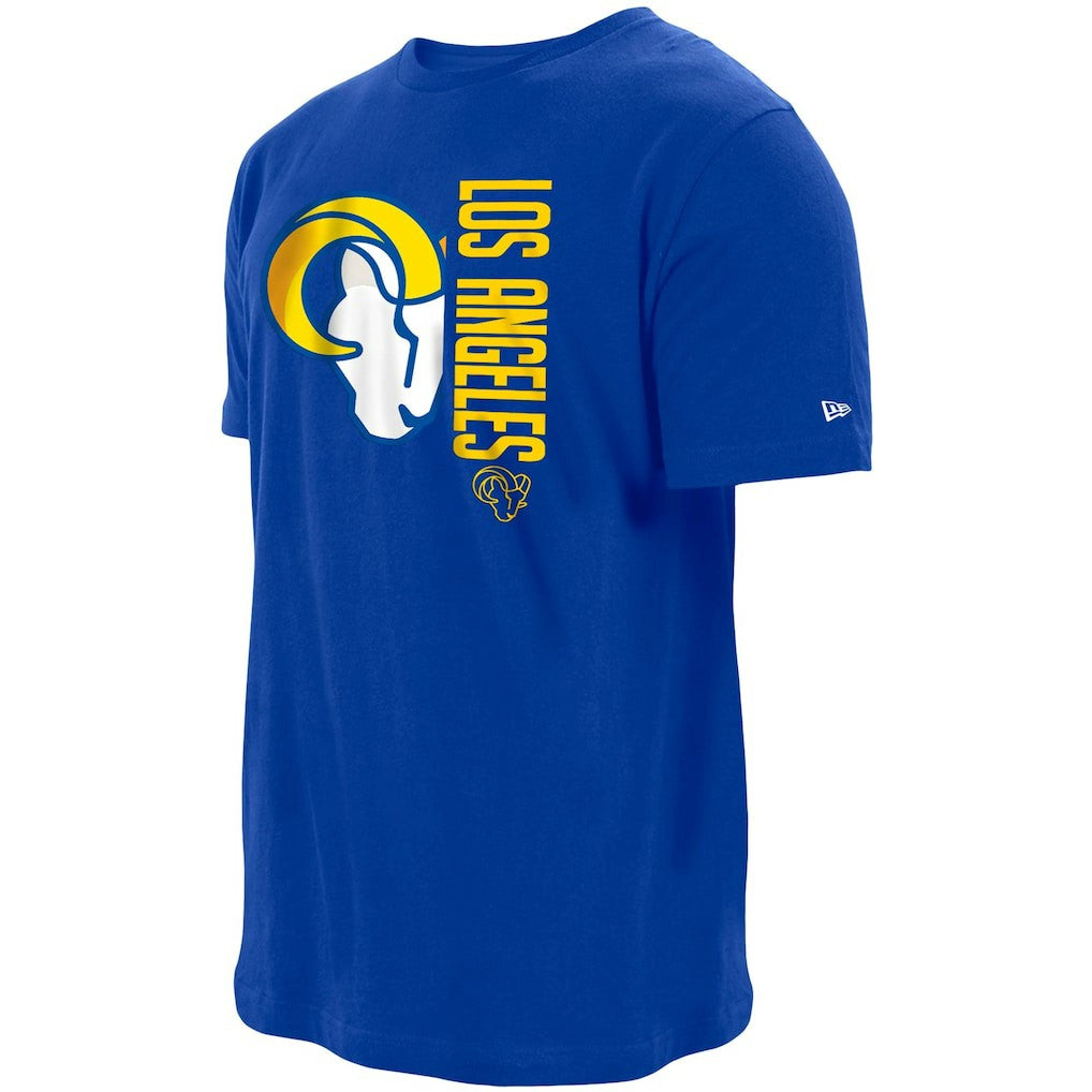 Los Angeles Rams New Era Split Logo 2-Hit T-Shirt - Royal T-shirts